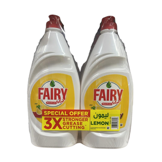 Fairy Dishwashing Liquid Lemon Twin Pack