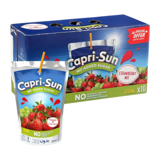 Capri Sun Strawberry Juice No Added Sugar