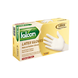 Falcon Latex Powder Free Medium Gloves