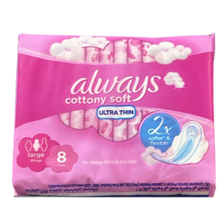 Always Cottony Soft Ultra Thin Large Pads