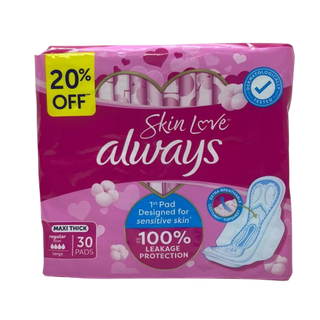 Always Skin Love Maxi Thick Large Regular Flow Pads