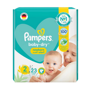Pampers Baby Dry No. 2 Size 3-8 Kg Diapers