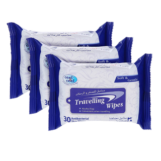 Cool & Cool Anti Bacterial Travelling Wipes