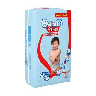 Sanita Bambi Extra Comfort Large No. 4 Size (8-14 Kg) Diapers