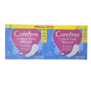 Care Free Cotton Free Normal Fresh Scent Pads Twin Pack
