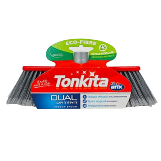 Tonkita Indoor Broom  White Bristles