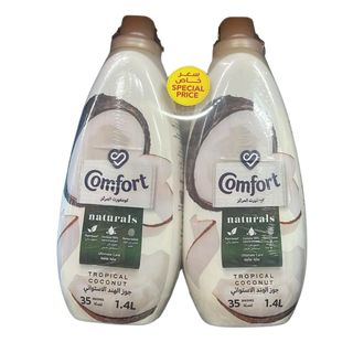 Comfort Naturals Tropical Coconut  Fabric Softener Twin Pack