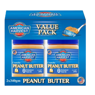 American Harvest Crunchy Peanut Butter Twin Pack