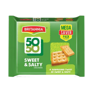 Britannia 50-50 Sweet & Salty Crackers Biscuits